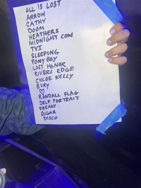 Surf curse setlist at the concert in 2023
